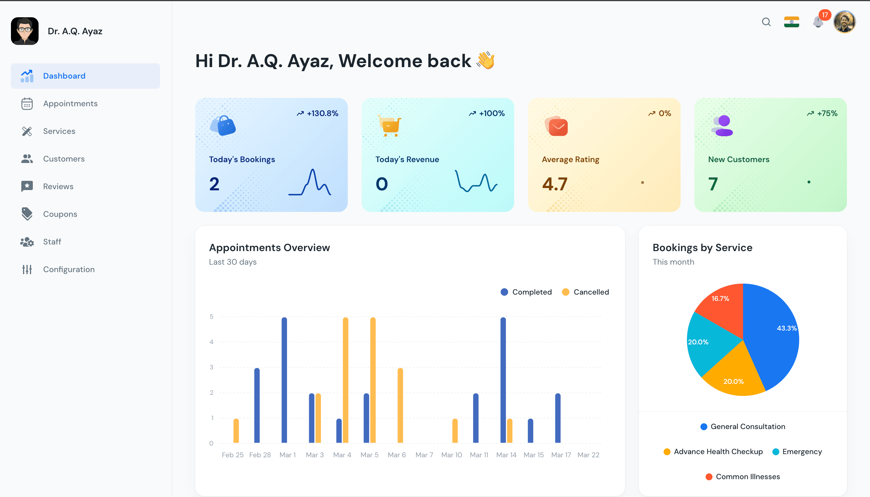 Appointigo – Appointment Management Dashboard screenshot 3