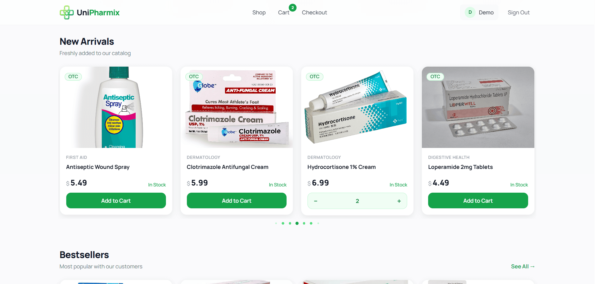 UniPharmix – Online Pharmacy Platform screenshot 1