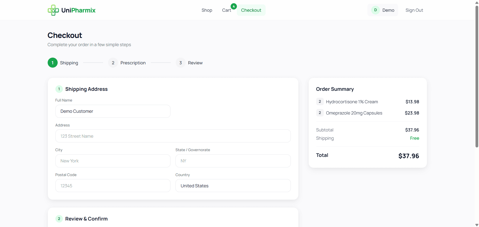 UniPharmix – Online Pharmacy Platform screenshot 3